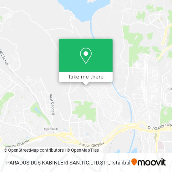 PARADUŞ DUŞ KABİNLERİ SAN.TİC.LTD.ŞTİ. map
