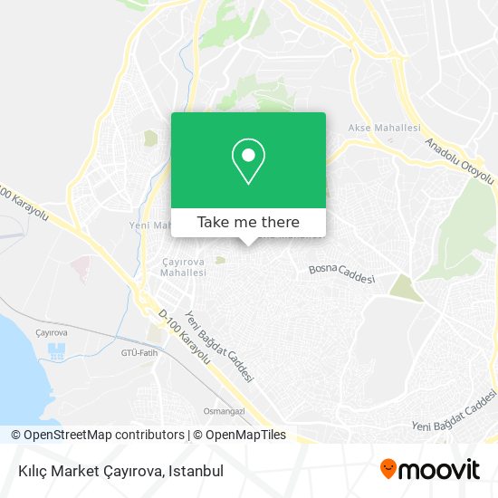 Kılıç Market Çayırova map