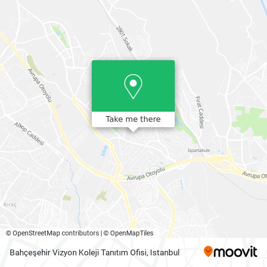 Bahçeşehir Vizyon Koleji Tanıtım Ofisi map