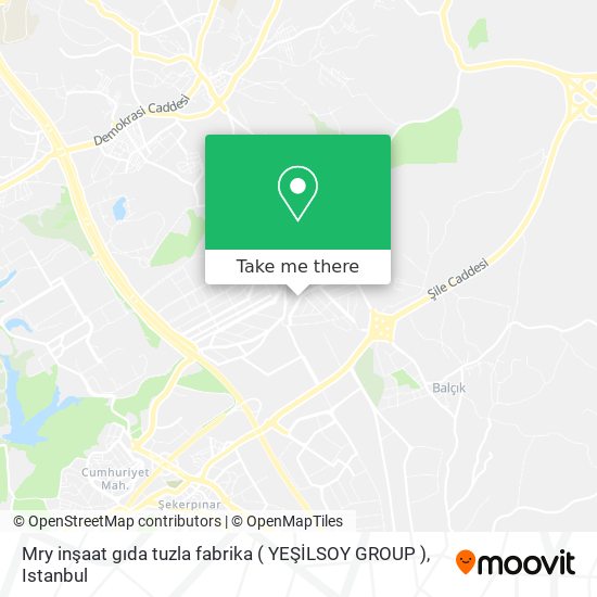 Mry inşaat gıda tuzla fabrika  ( YEŞİLSOY GROUP ) map