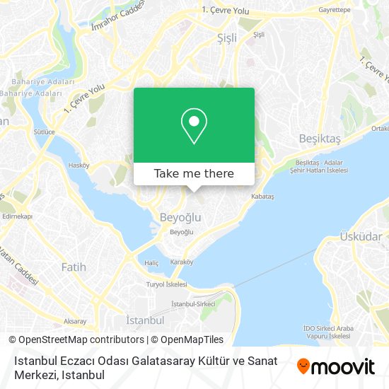 Istanbul Eczacı Odası Galatasaray Kültür ve Sanat Merkezi map