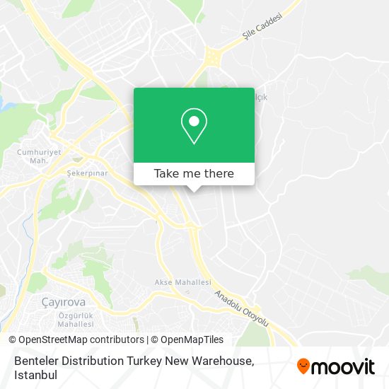 Benteler Distribution Turkey New Warehouse map