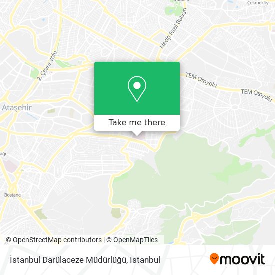 İstanbul Darülaceze Müdürlüğü map