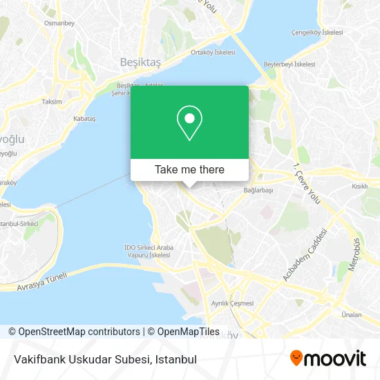 Vakifbank Uskudar Subesi map