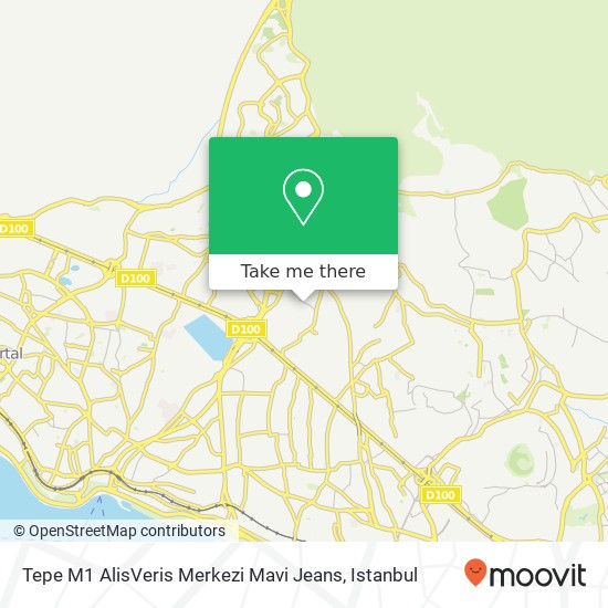 Tepe M1 AlisVeris Merkezi Mavi Jeans map