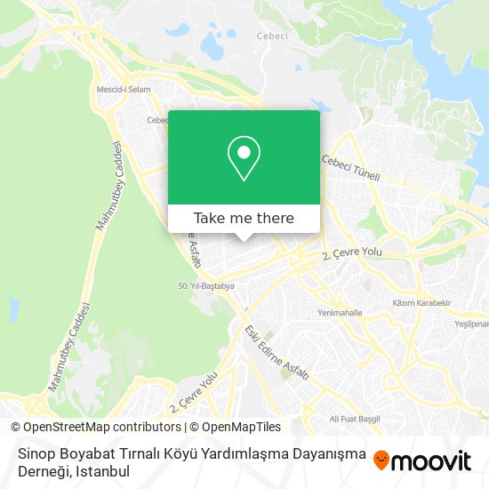 Sinop Boyabat Tırnalı Köyü Yardımlaşma Dayanışma Derneği map