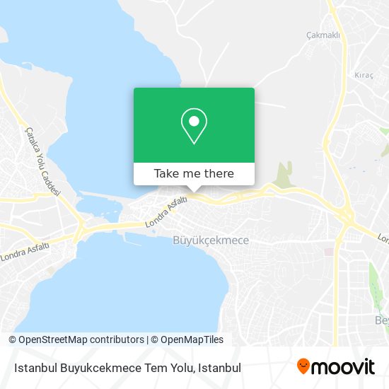 Istanbul Buyukcekmece Tem Yolu map