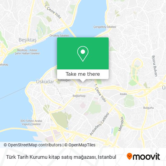 Türk Tarih Kurumu kitap satış mağazası map