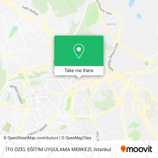 İTO ÖZEL EĞİTİM UYGULAMA MERKEZİ map