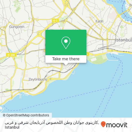 کازینوی جوانان وطن اللخصوص آذربایجان شرقی و غربی map