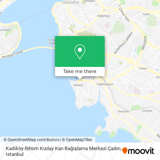 Kadıköy Rıhtım Kızılay Kan Bağışlama Merkezi Çadırı map