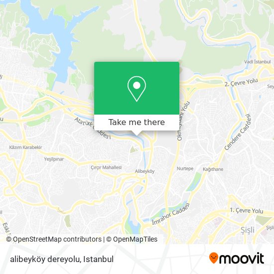 alibeyköy dereyolu map