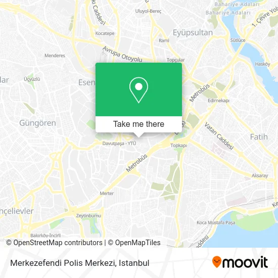 Merkezefendi Polis Merkezi map