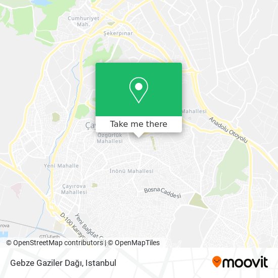 Gebze Gaziler Dağı map