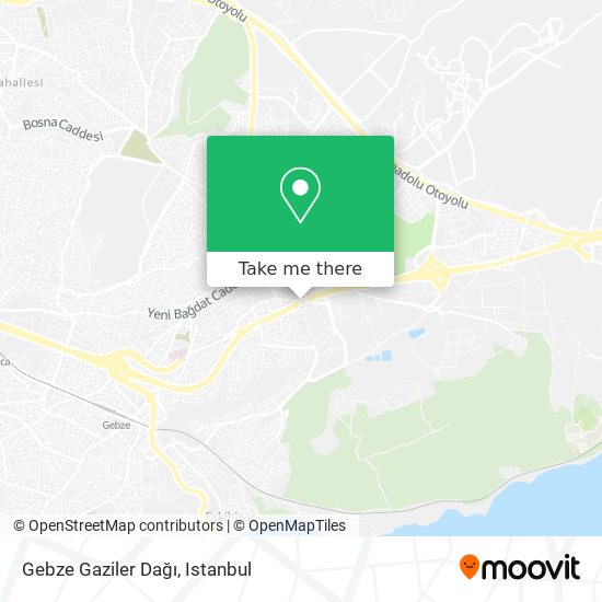 Gebze Gaziler Dağı map
