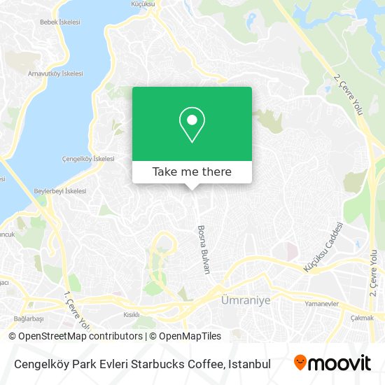 Cengelköy Park Evleri Starbucks Coffee map