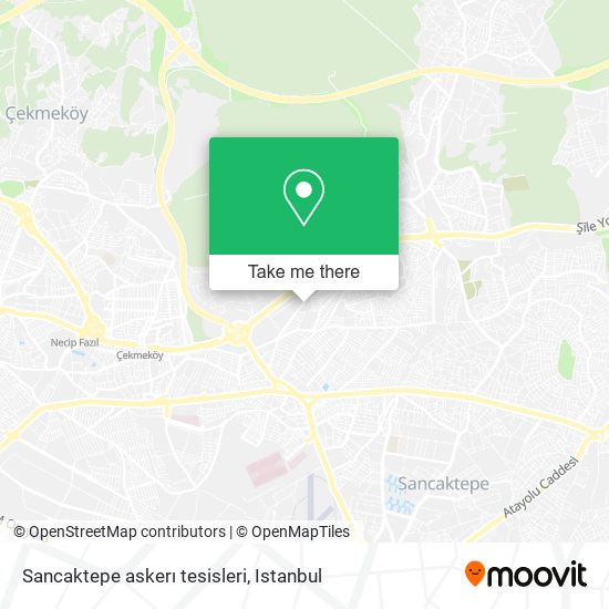 Sancaktepe askerı tesisleri map