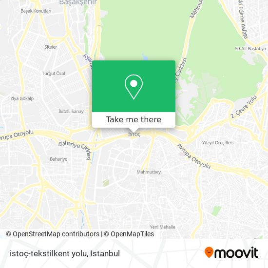 istoç-tekstilkent yolu map