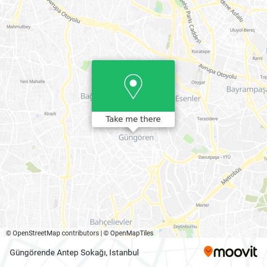 Güngörende Antep Sokağı map