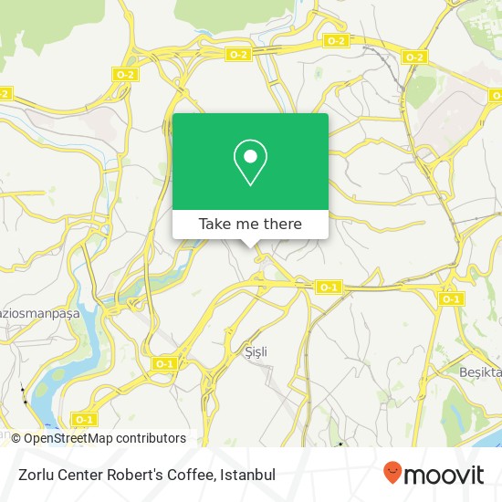 Zorlu Center Robert's Coffee map