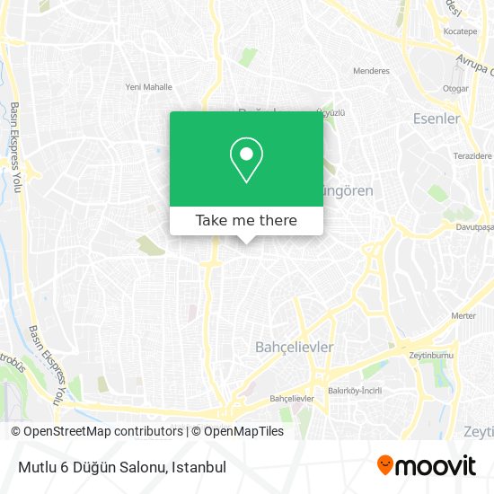 Mutlu 6 Düğün Salonu map