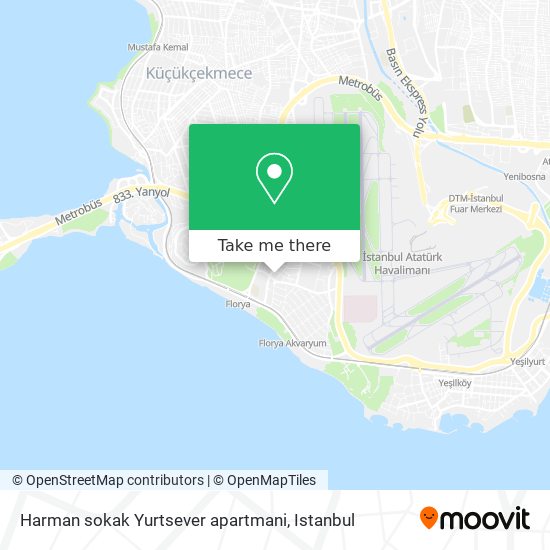 Harman sokak Yurtsever apartmani map