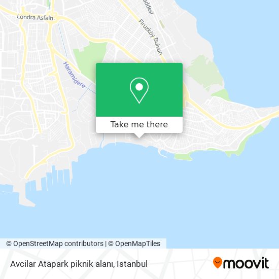 Avcilar Atapark piknik alanı map