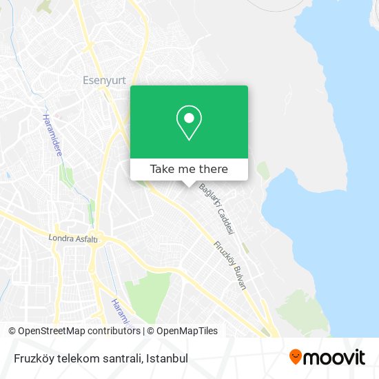 Fruzköy telekom santrali map