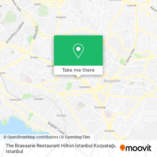 The Brasserie Restaurant Hilton İstanbul Kozyatağı map