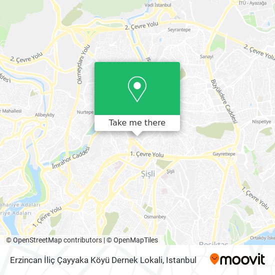 Erzincan İliç Çayyaka Köyü Dernek Lokali map