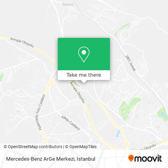 Mercedes-Benz ArGe Merkezi map