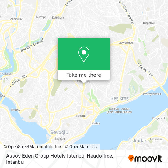 Assos Eden Group Hotels Istanbul Headoffice map