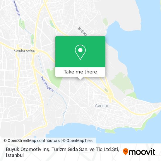 Büyük Otomotiv İnş. Turizm Gıda San. ve Tic.Ltd.Şti map