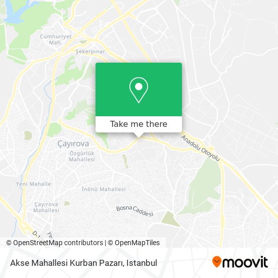 Akse Mahallesi Kurban Pazarı map