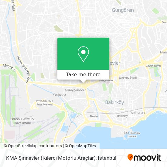 KMA Şirinevler (Kilerci Motorlu Araçlar) map