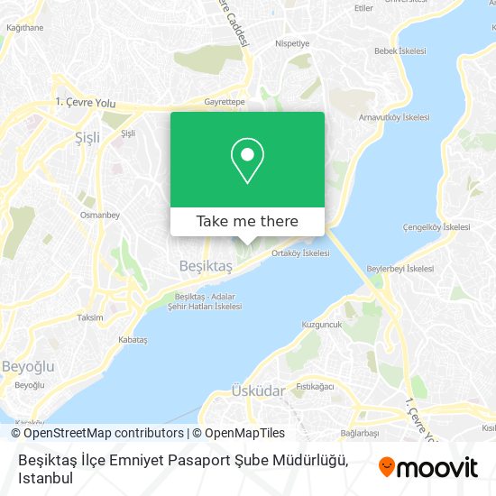 Beşiktaş İlçe Emniyet Pasaport Şube Müdürlüğü map