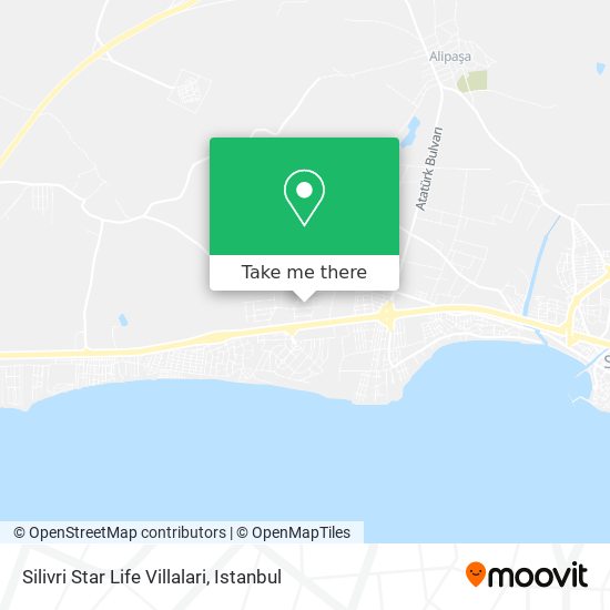 Silivri Star Life Villalari map