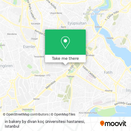 in bakery by divan koç üniversitesi hastanesi map