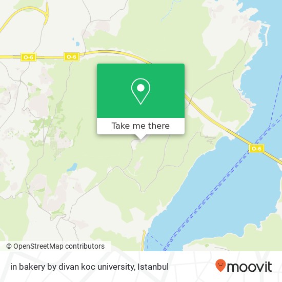 in bakery by divan koc university map