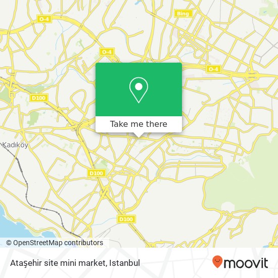 Ataşehir site mini market map