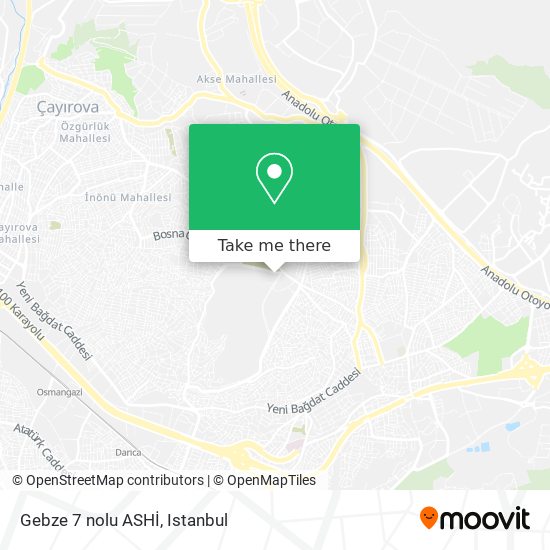 Gebze 7 nolu ASHİ map