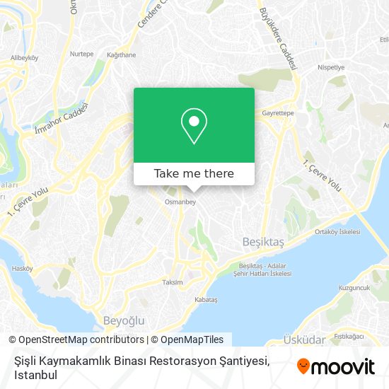 Şişli Kaymakamlık Binası Restorasyon Şantiyesi map