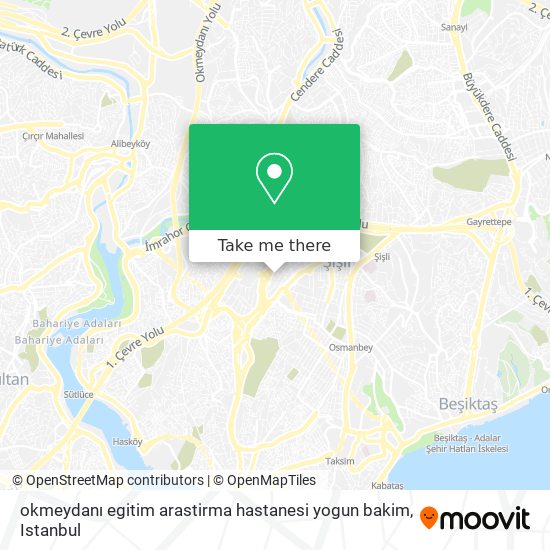 okmeydanı egitim arastirma hastanesi yogun bakim map