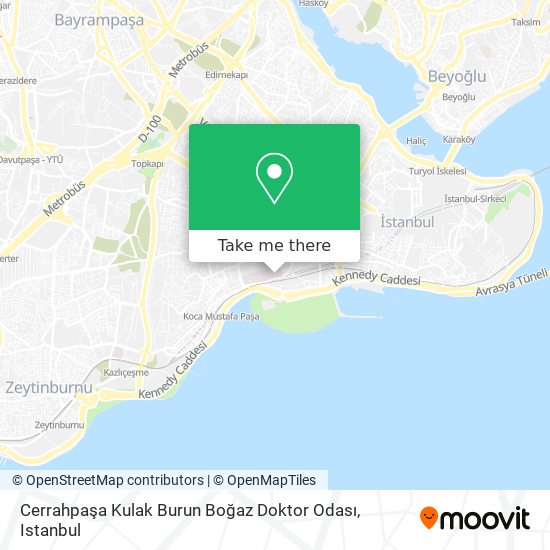 Cerrahpaşa Kulak Burun Boğaz Doktor Odası map