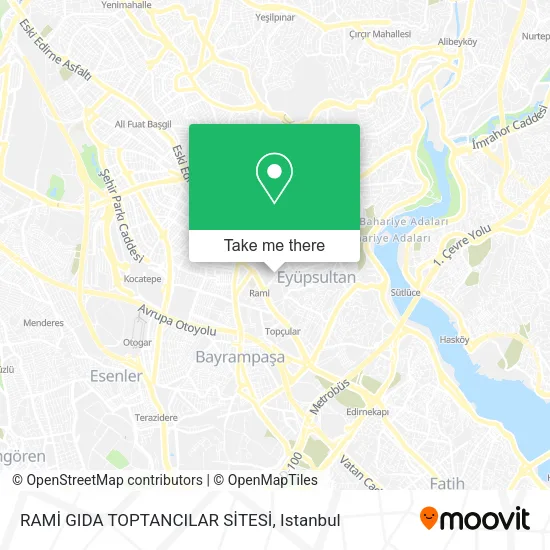 RAMİ GIDA TOPTANCILAR SİTESİ map
