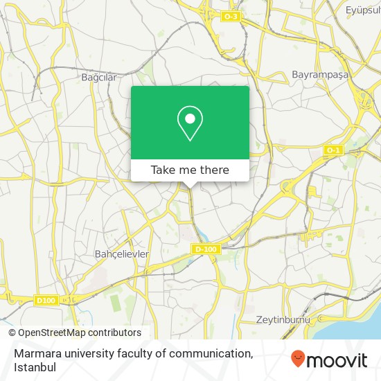 Marmara university faculty of communication map