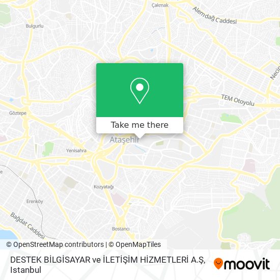 DESTEK BİLGİSAYAR ve İLETİŞİM HİZMETLERİ A.Ş map