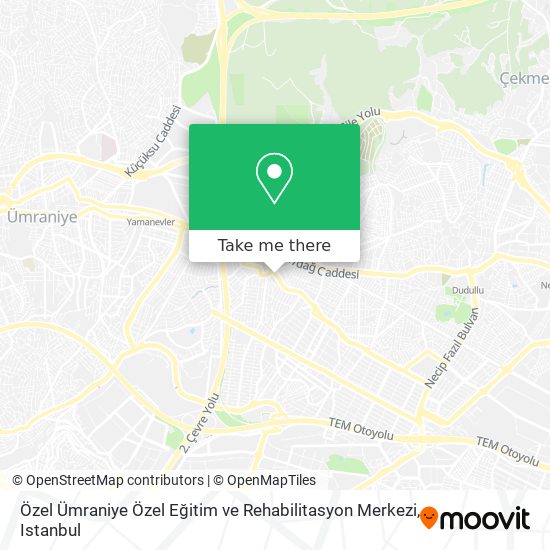 Özel Ümraniye Özel Eğitim ve Rehabilitasyon Merkezi map