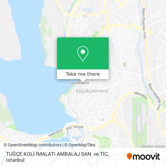 TUĞÇE KOLİ İMALATI AMBALAJ SAN. ve TİC map