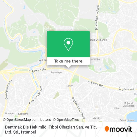 Dentmak Diş Hekimliği Tıbbi Cihazları San. ve Tic. Ltd. Şti. map